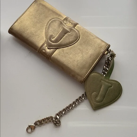 Juicy Couture Vintage Gold Tone Wallet - Picture 15 of 17